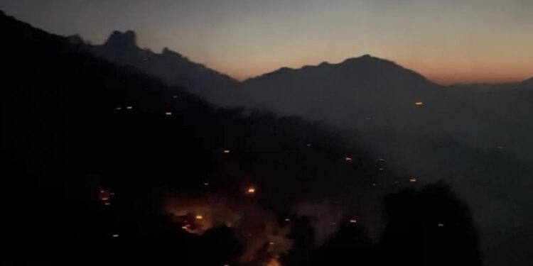 Licê’de yangın bölgesinde yurttaşlar nöbette