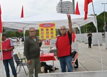 BM önünde ‘kuyu tipi’ cezaevlerine karşı eylem başlatıldı