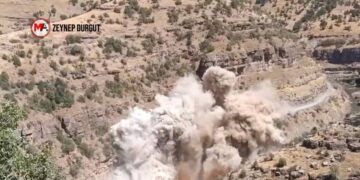 Dinamitlerle doğayı tahrip eden karayolları çalışanları: Yerle bir ettik!