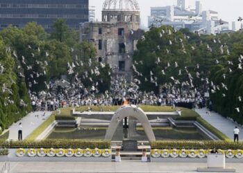 Hiroşima’da atom bombası atılmasının 80’inci yılında anma töreni