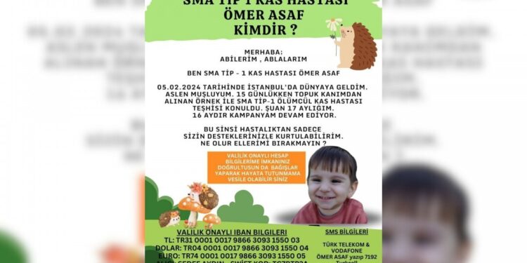 SMA hastası Ömer Asaf bebek için destek çağrısı