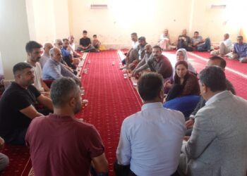 Herranlı mevsimlik işçilerin taziyesine ziyaret