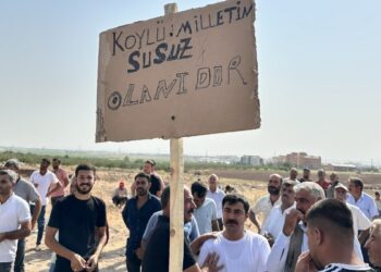 Suları kesilen çiftçilerden DEDAŞ protestosu