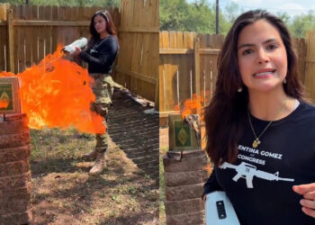 ABD'li Siyasetçiden Kan Donduran Video! Kur'an-ı Kerim Yakıp Elinde Silahla Müslümanları Hedef Aldı