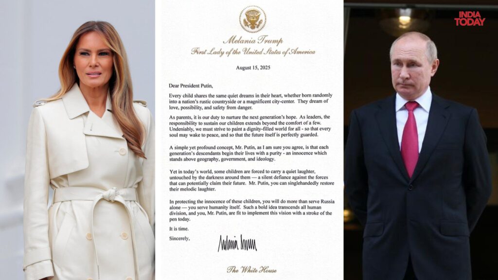 Alaska’da Trump, Putin’e Melania Trump’ın mektubunu verdi: “Sayın Putin, çocukların kahkahalarını geri verebilecek tek kişi sizsiniz”