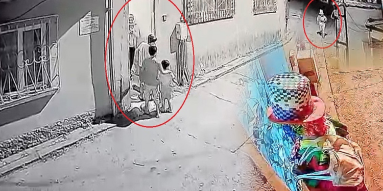 Bursa'da Korku Filmlerini Aratmayan Görüntüler! Bir Anda Ortaya Çıkan Palyaço Panik Yarattı
