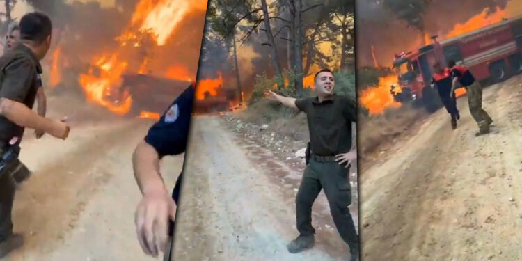 Çanakkale'de Alevlerin İçinde Can Pazarı, Saniyelerle Kurtuldular