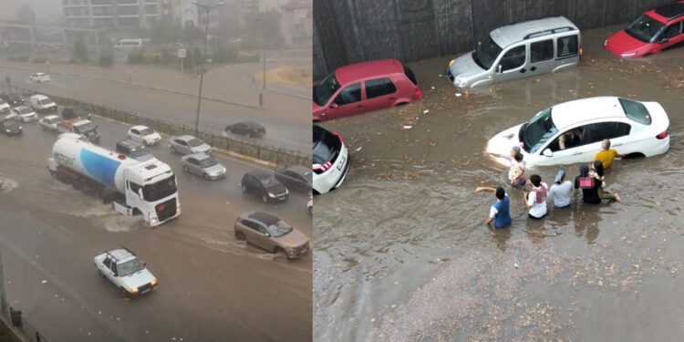 Denizli'de Alt Geçitte Can Pazarı! Suyun İçinde Mahsur Kaldılar