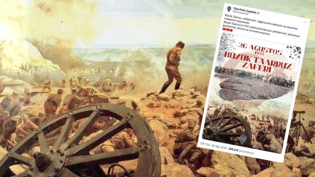 Emniyet, Atatürk'ü sansürlediği paylaşımını kaldırdı; yeni paylaşım yaptı