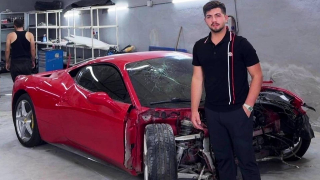Hurdaya dönen 15 milyon liralık Ferrari'nin sahibi konuştu: Alalı 5 gün olmuştu