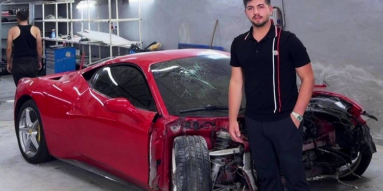 Hurdaya dönen 15 milyon liralık Ferrari'nin sahibi konuştu: Alalı 5 gün olmuştu
