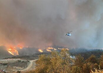 İki köy tahliye edildi; havadan ve karadan müdahale sürüyor