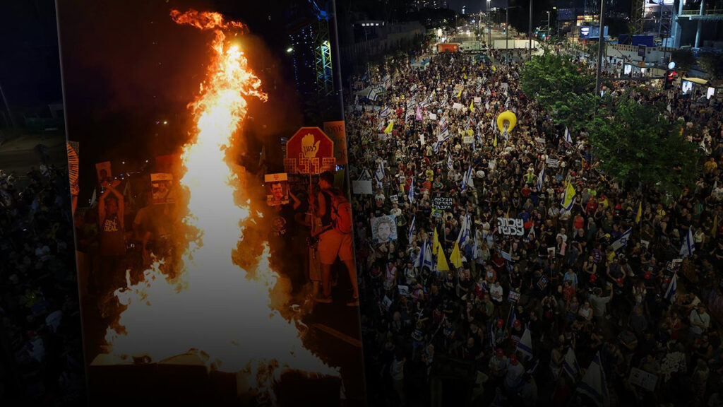İsrail Karıştı: Netanyahu’nun Parti Binası Önünde Protestocular Ve Polis Arasında Çatışma