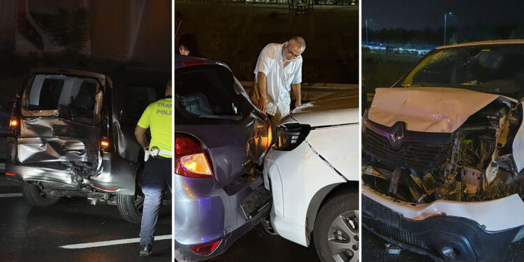 İstanbul'da Gece Vakti Kaos! 16 Araç Birbirine Girdi: Yaralılar Var