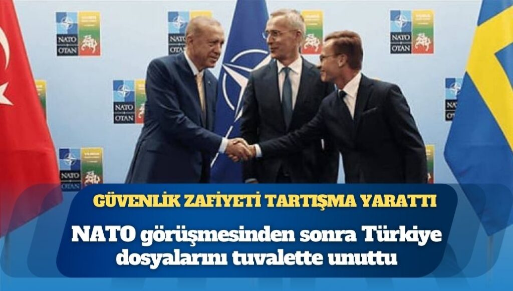 İsveçli diplomat NATO görüşmesinden sonra Türkiye dosyalarını tuvalette unuttu, güvenlik zafiyeti tartışma yarattı