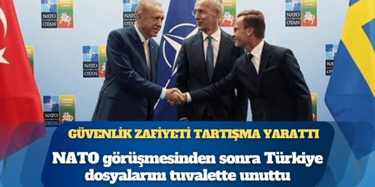 İsveçli diplomat NATO görüşmesinden sonra Türkiye dosyalarını tuvalette unuttu, güvenlik zafiyeti tartışma yarattı