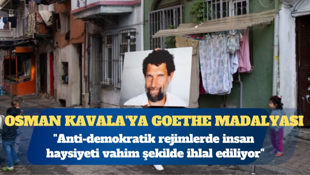 Osman Kavala’ya verilen Goethe Madalyası’nı eşi Profesör Ayşe Buğra aldı