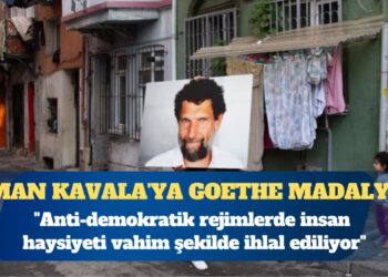 Osman Kavala’ya verilen Goethe Madalyası’nı eşi Profesör Ayşe Buğra aldı
