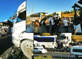 TEM Otoyolu'nda zincirleme trafik kazası; 1 ölü, 21 yaralı