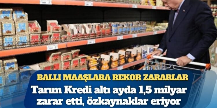 Özkaynaklar eriyor: Tarım Kredi Market, 2025’in ilk 6 ayında da 1,5 milyar TL zarar etti