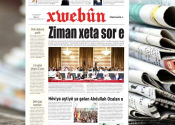 Xwebûn 'Dil kırmızı çizgidir' manşetiyle çıktı
