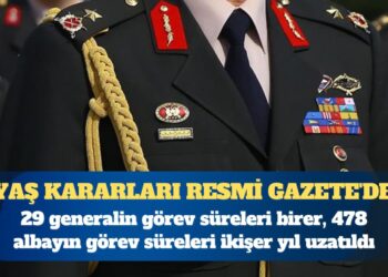 YAŞ kararları Resmi Gazete’de: Terfi eden generallerin tam listesi