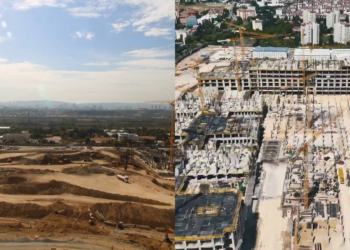 Yeni Ankara Adalet Sarayı’nda inşaat hızla sürüyor