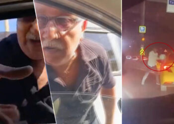 Yerler Farklı Magandalık Aynı! Biri Sürücüyü Yumrukladı, Diğeri Kaskla Camı Kırmaya Çalıştı