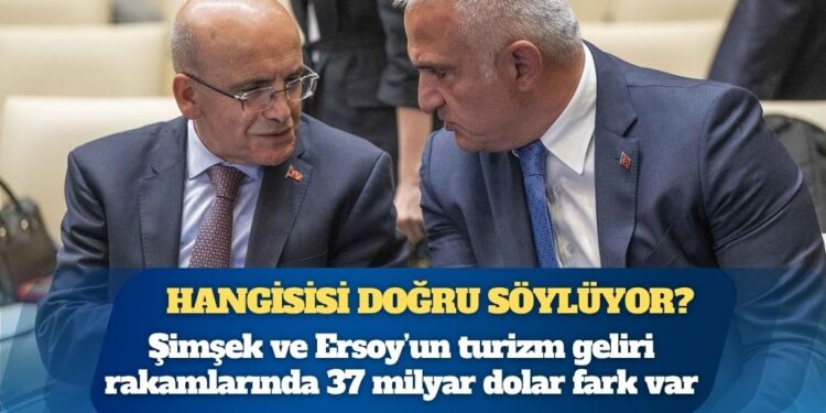 Mehmet Şimşek ve Mehmet Nuri Ersoy’un turizm geliri rakamlarında 37 milyar dolar fark: Hangi bakan doğru söylüyor?