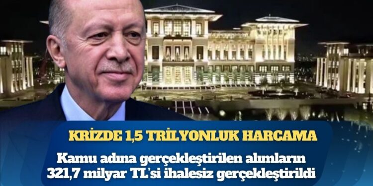 Krizin gölgesinde 1,5 trilyonluk harcama