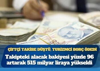 Takipteki alacak bakiyesi yüzde 96 arttı: 515 milyar liraya yükseldi