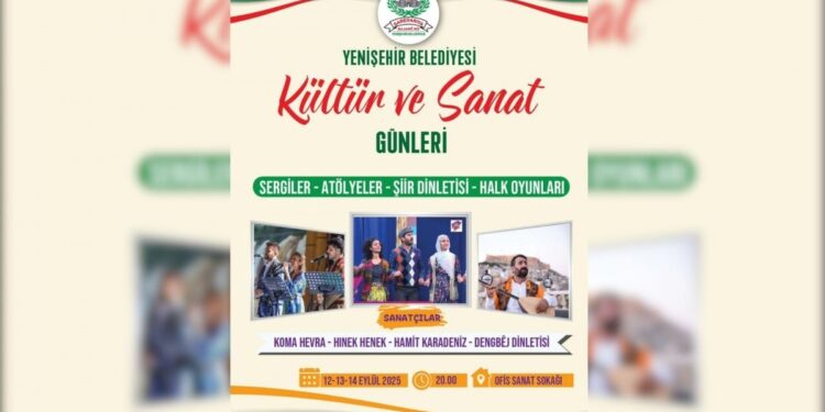Yenişehir’de ‘Kültür ve Sanat Günleri’ düzenlenecek