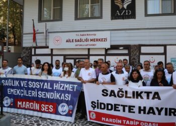 Mêrdîn’de doktora saldırı protesto edildi