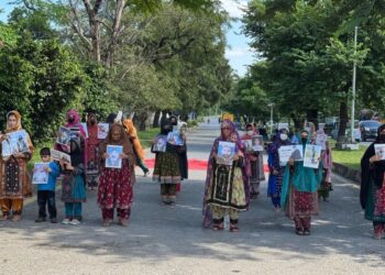 Beluc kadınların zorla kaybettirilmelere karşı eylemi sürüyor