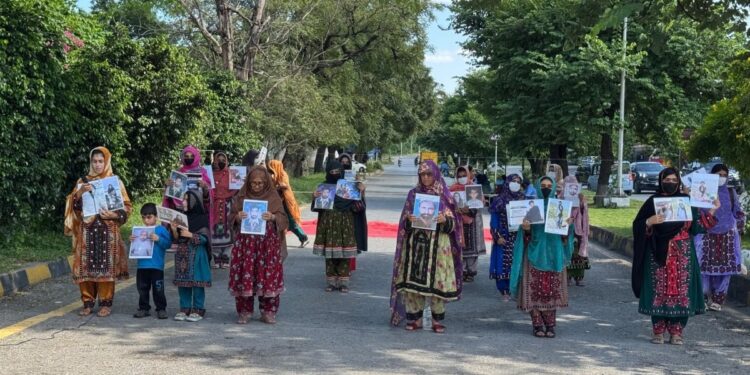 Beluc kadınların zorla kaybettirilmelere karşı eylemi sürüyor