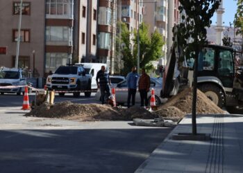 15 milyona mal olan yolda, kazı çalışması başlatıldı