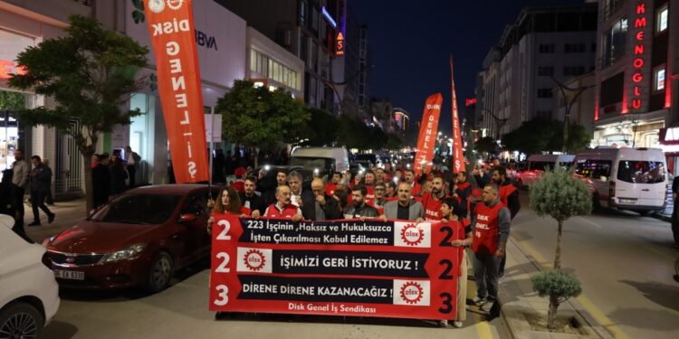 Büyük işçi yürüyüşüne çağrı