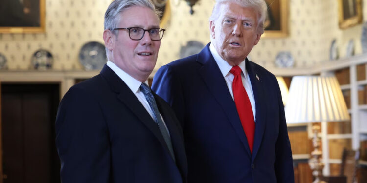 ABD Başkanı Trump ile İngiltere Başbakanı Starmer Görüştü