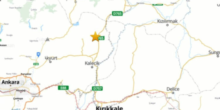 Ankara'da 4.1 Büyüklüğünde Deprem