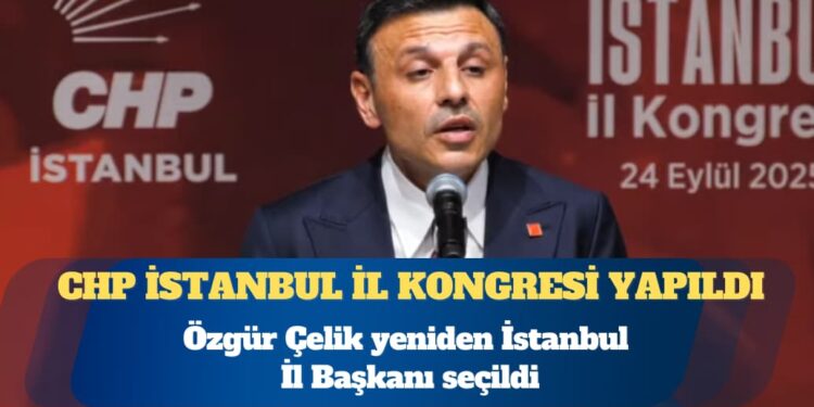 CHP İstanbul İl Kongresi yapıldı: Özgür Çelik yeniden İstanbul İl Başkanı seçildi