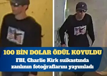 Charlie Kirk suikastı: FBI zanlının fotoğraflarını yayımladı, 100 bin dolar ödül koydu