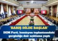 DEM Parti, komisyon toplantısındaki gerginliğe dair açıklama yaptı