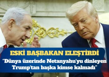 Eski İsrail Başbakanı Olmert: Dünya üzerinde Netanyahu’yu dinleyen Trump’tan başka kimse kalmadı