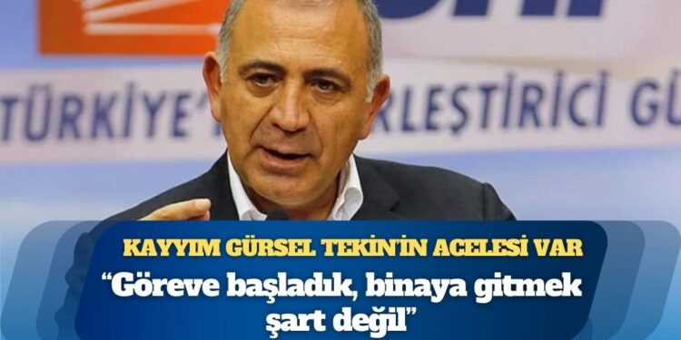 Gürsel Tekin: Göreve başladık