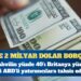 Hazine 2 milyar dolar borçlandı