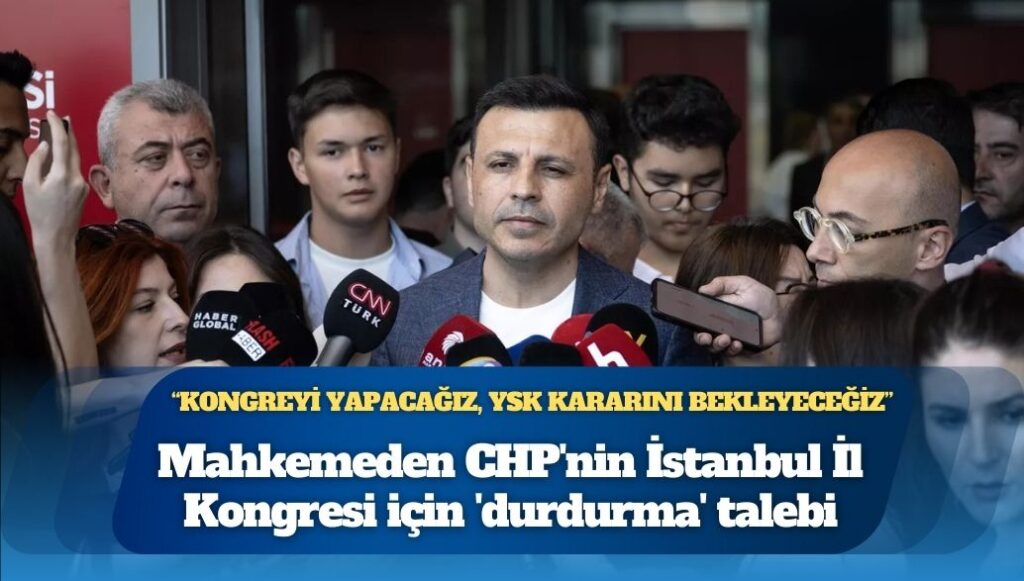 Mahkemenin durdurma kararına rağmen CHP’de kongre başladı: Kongreyi durdurmak için salona heyet geldi