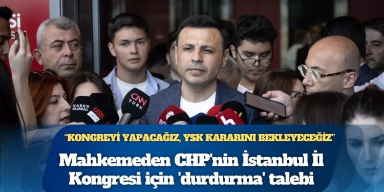 Mahkemenin durdurma kararına rağmen CHP’de kongre başladı: Kongreyi durdurmak için salona heyet geldi