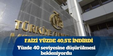 Merkez Bankası faizi yüzde 40,5’e indirdi