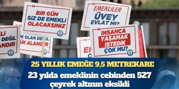 23 yılda emeklinin cebinden 527 çeyrek altının eksildi
