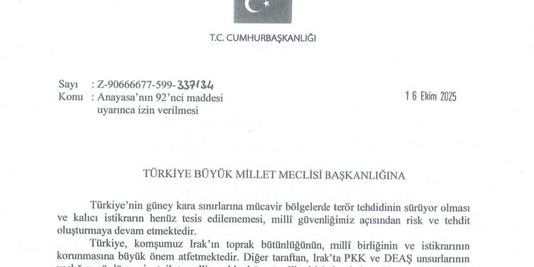 Barış konuşulurken Irak ve Suriye’ye asker gönderme tezkeresi